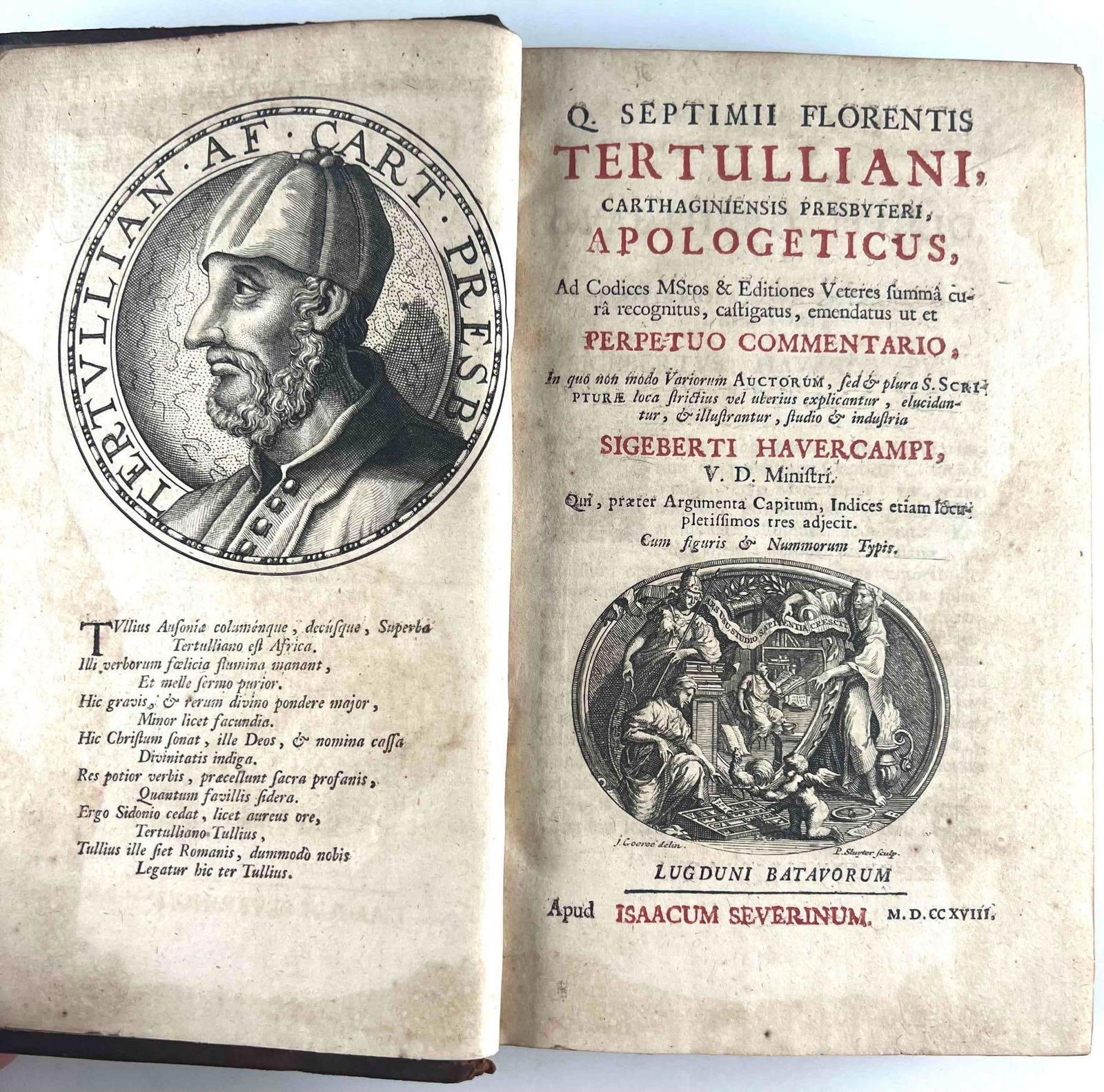 Q. Septimii Florentis Tertulliani Cathaginiensis Presbyteri, Apologeticus, Siegbert Havercamp, (1 of 15)