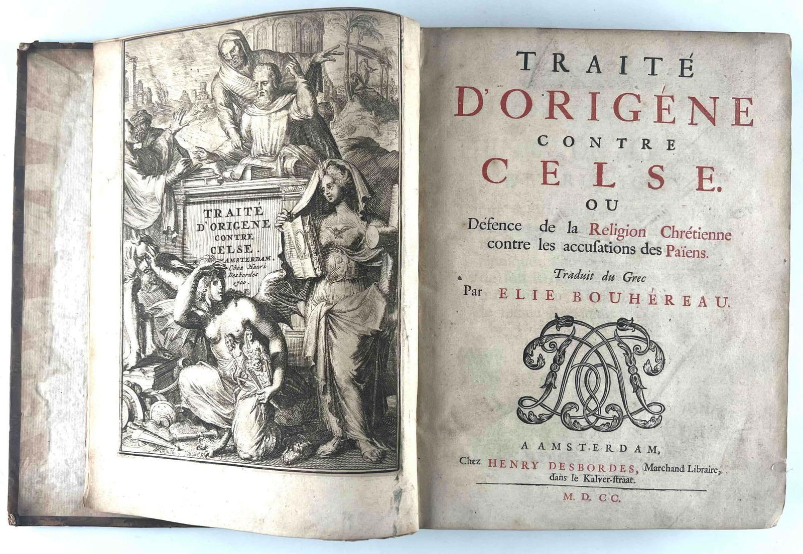Traite D'Origene Contre Celse, Elie Bouhereau, Amsterdam, C.1700 (1 of 13)