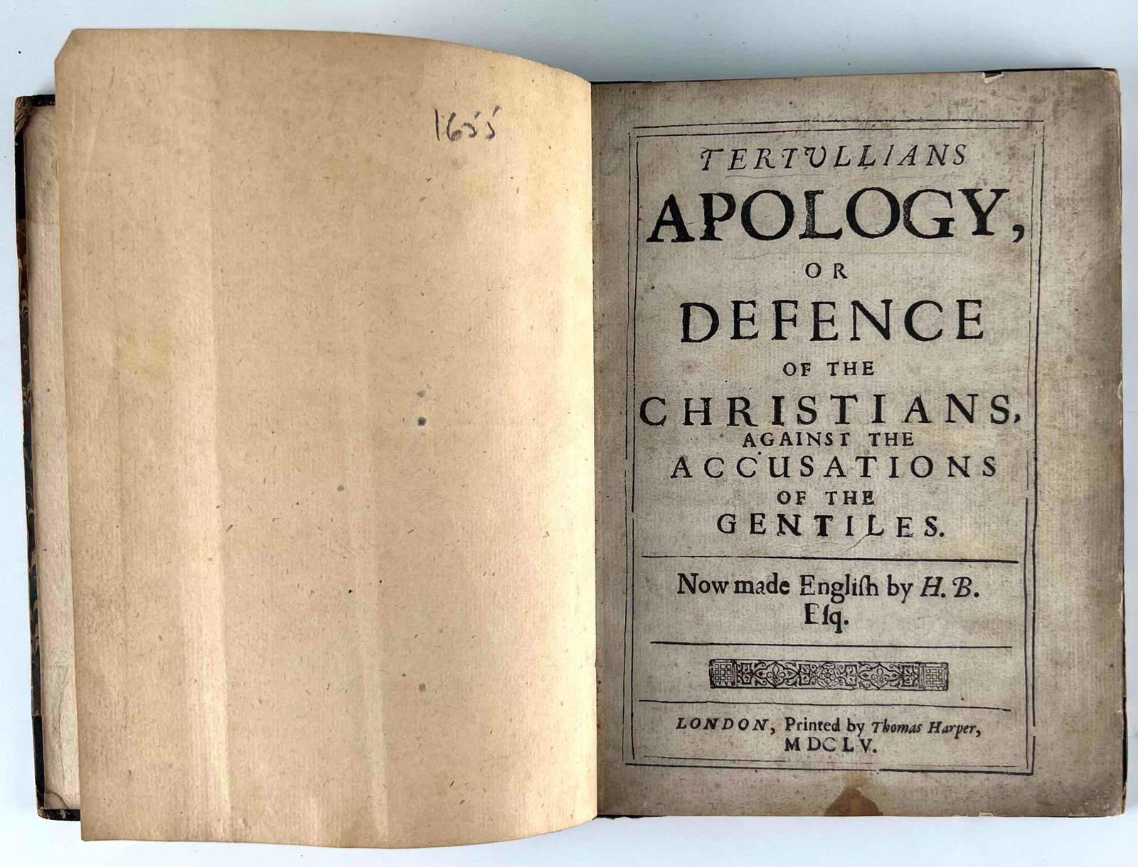 Tertullians Apology Or Defence Of The Christians Against The Accusations Of The Gentiles, C.1655 (1 of 10)