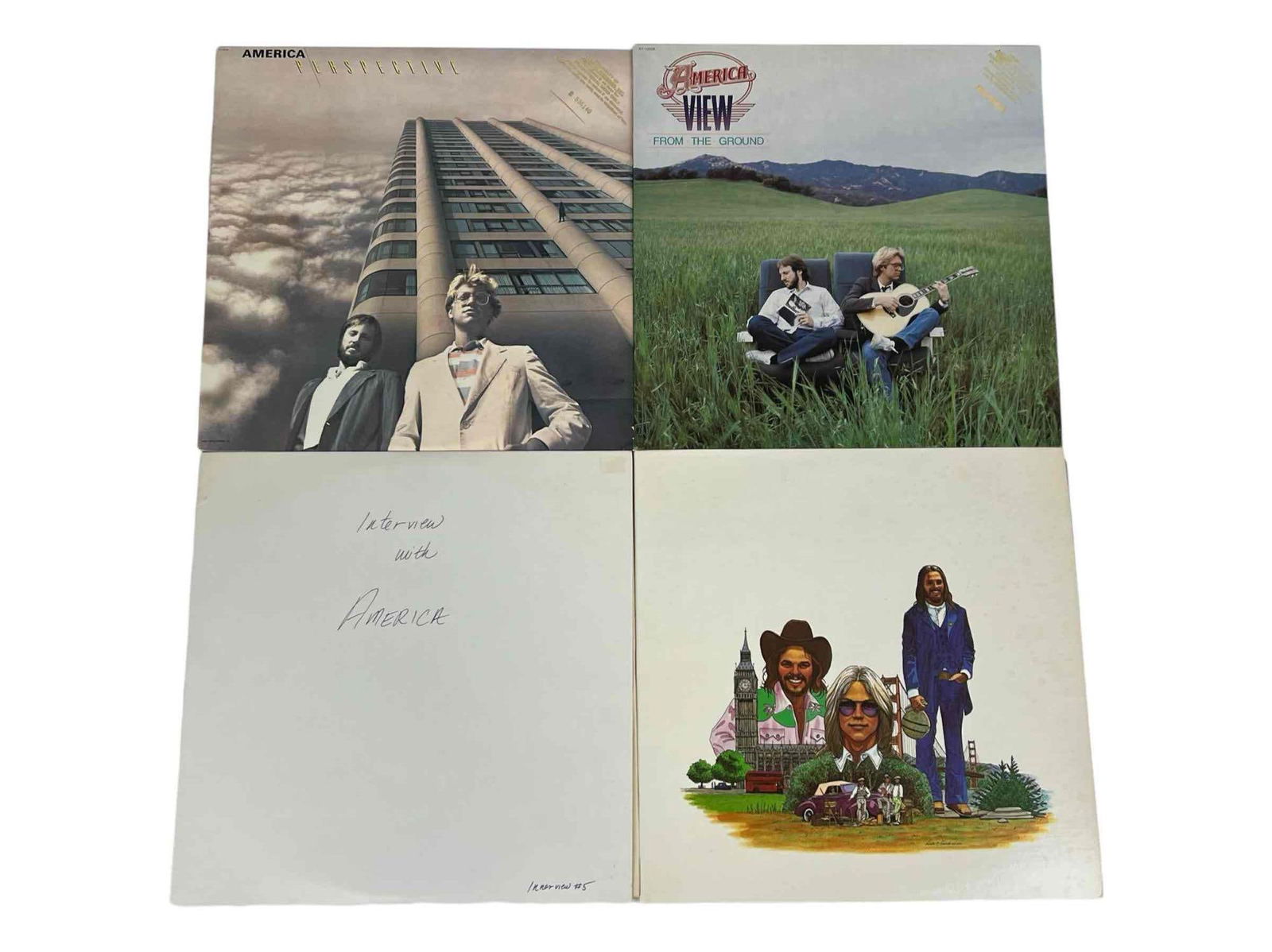 America, Five Vinyl LP's (1975-1984) (1 of 12)