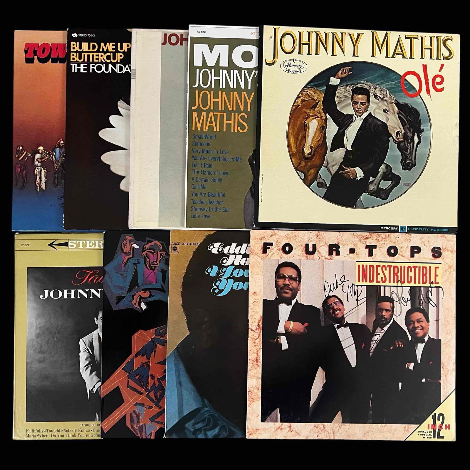 Nine Soul & Pop Music Vinyl LP Records, Including Four Tops Autograph (1 of 11)