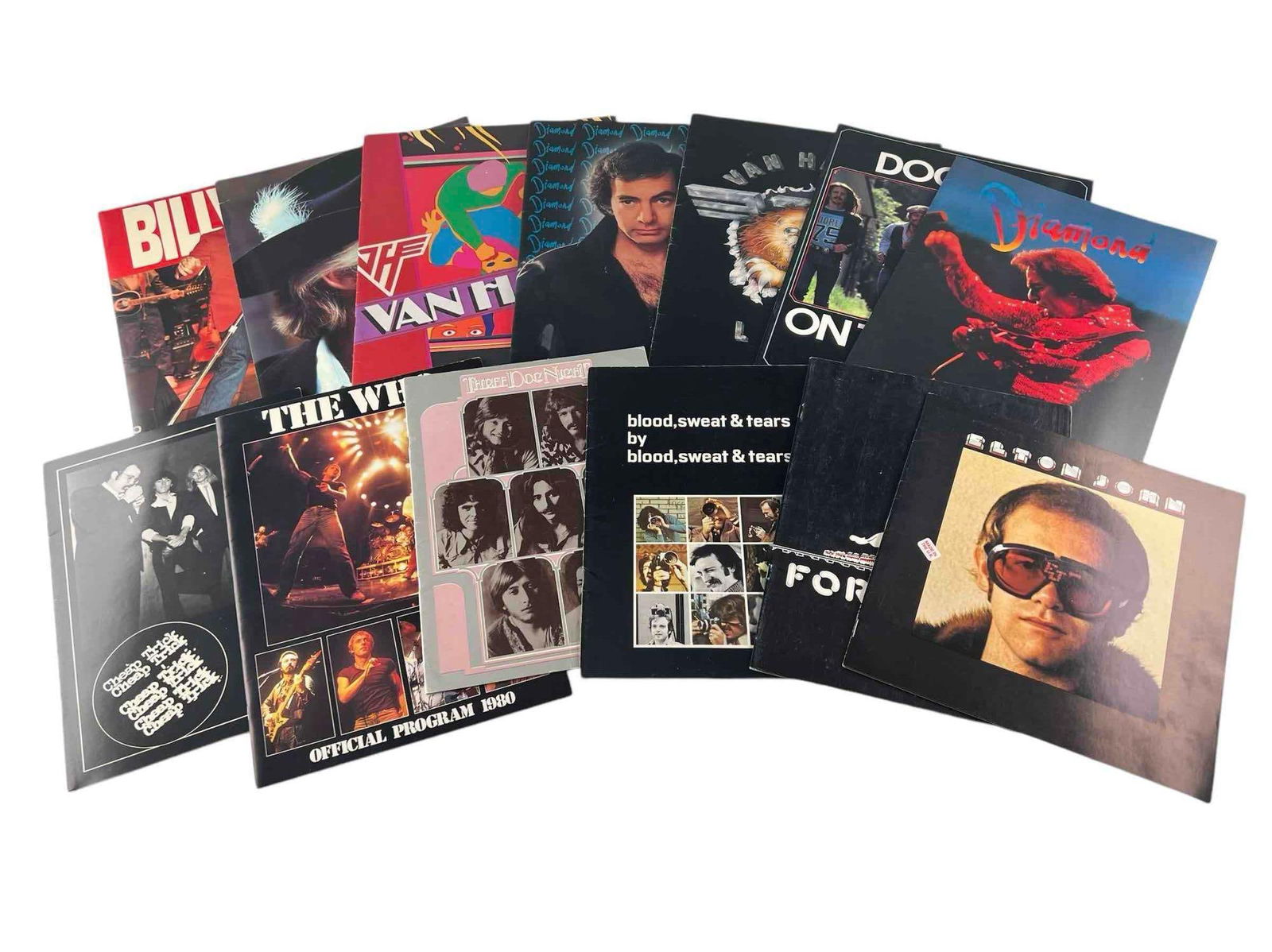 Thirteen Concert Programs Including, Van Halen, Elton John, The Who, And More (1 of 18)
