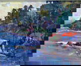 Silvio Silvestri (California, 1948- ) Costal Landscape, Oil On Board