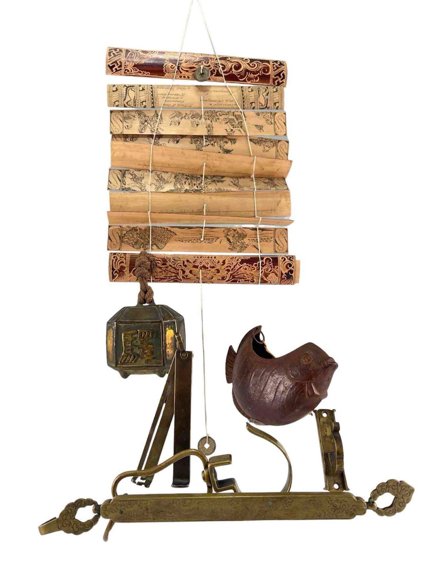 Lot of Asian Metal Items and Burmese Manuscript (1 of 19)