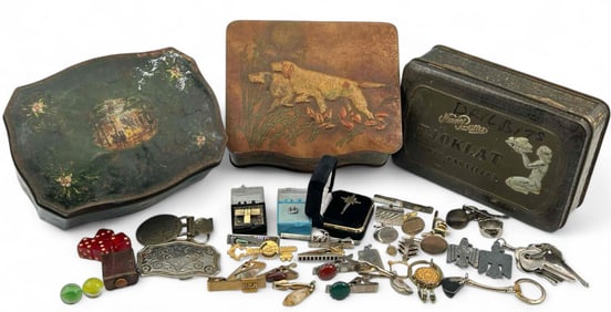 Vintage Collectibles & Men's Jewelry, Including Sterling Silver