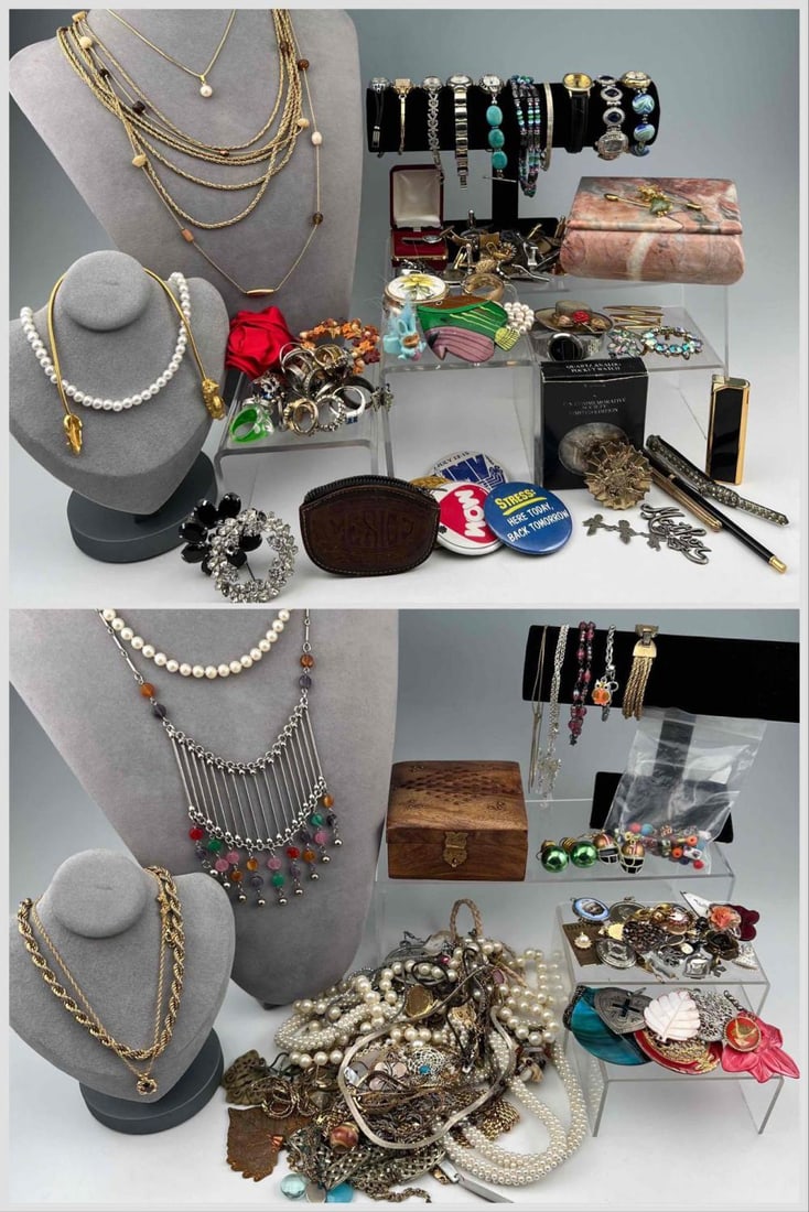 Large Lot Of Costume & Silver Jewelry (1 of 8)