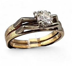14K Diamond Ring Set