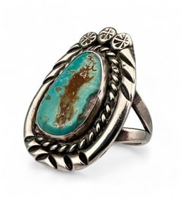 Navajo Sterling Silver Turquoise Ring