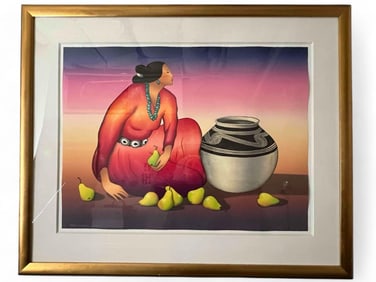 R.C. Gorman, Sunset Woman, Signed & Numbered Lithograph