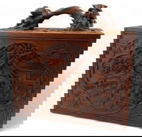 Finely Carved Chinese Mahjong Box