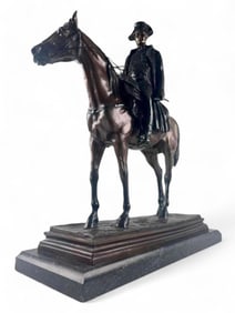 Napoleon a Cheval, Bronze Sculpture, After Louis Marie Morise