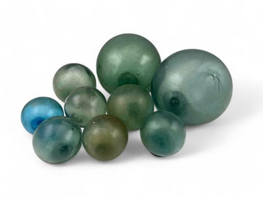 Grouping Of Glass Fish Floats