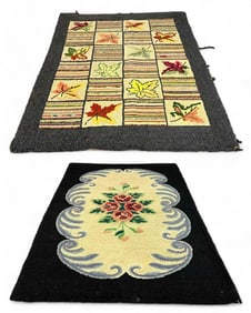 Two American Hand Hooked Rugs