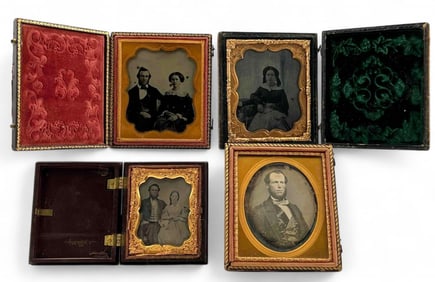Four Daguerrotype & Ambrotype Portraits