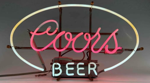 Coors Beer Vintage Neon Sign