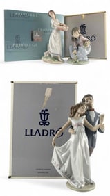Three Lladro Porcelain Figures With Original Boxes