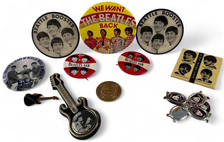Collection Of The Beatles Pins & Buttons