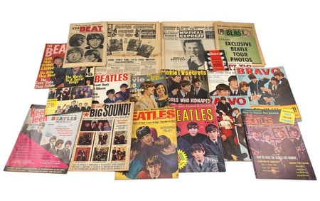 The Beatles, Large Lot Of Ephemera, Including Concert Programs, Ca. 1964-1968