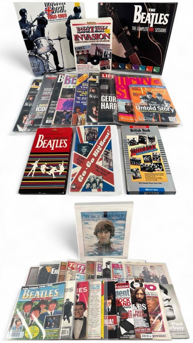 Large Collection Of Beatles Ephemera, Books, And Videos, Ca. 1969-2014 (1 of 9)