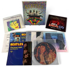 The Beatles, John Lennon & George Harrison Vinyl 45 RPM Records