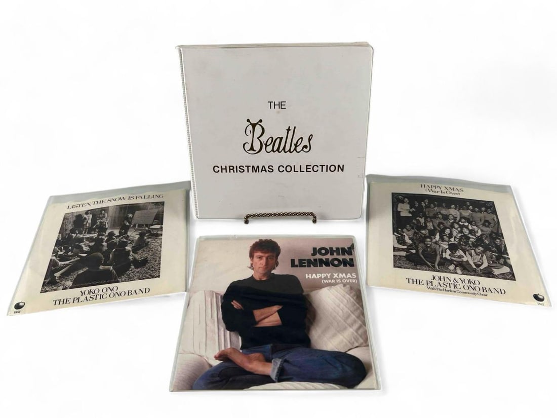 The Beatles Christmas Collection & John Lennon Christmas 45 RMP Vinyl Records (1 of 16)
