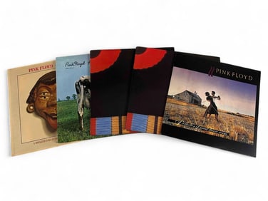 Pink Floyd, Five Vinyl Albums Including Promotional Copies