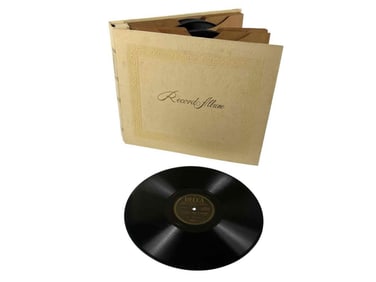 Al Jolson Record Album With Ten Vinyl 78 RPM Records