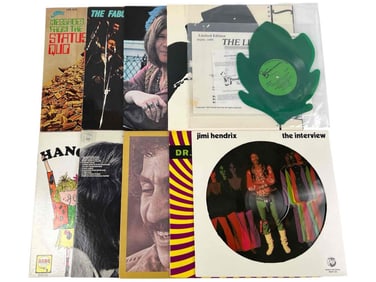 Lot Of Vinyl Records Including Jimi Hendrix, Janis Joplin