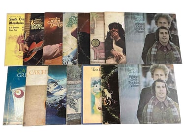 Lot Of Vinyl Records Including Cat Stevens, John Denver, Crosby Stills & Nash
