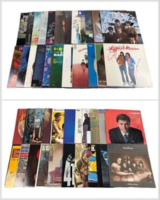 Large Collection Of Autographed Vinyl Album Covers