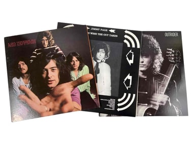 Led Zeppelin & Jimmy Page, Vinyl Records & Concert Tour Book