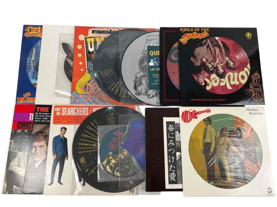 Vinyl LP's & Picture Discs, Including The Rolling Stones, The Kinks, Ozzy Ozbourne (1 of 16)