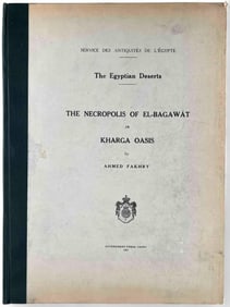 The Necropolis Of El-Bagawat In Kharga Oasis, Ahmed Fakhry, Government Press, Cairo, 1951, Signed