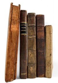 Group Of 17th Century Books, Subjects Related To Early Christianity
