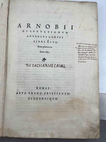 Arnobii Disputationum Adversus Gentes Libri Octo, Ca. 1543
