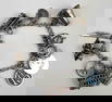 Sterling Charm Bracelet With 11 Charms, Including Mechanical Double Decker Bus & SF Cable Car