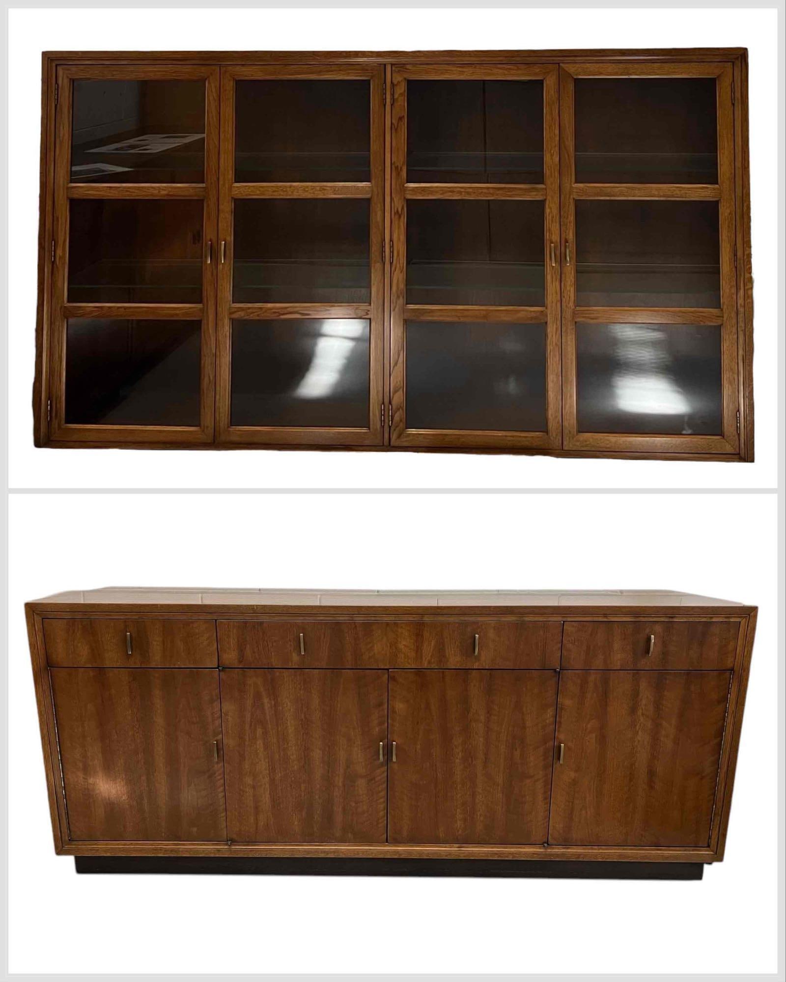 Henredon Folio Eight Mid Century Modern Walnut & Oak Sideboard & Cabinet (1 of 16)