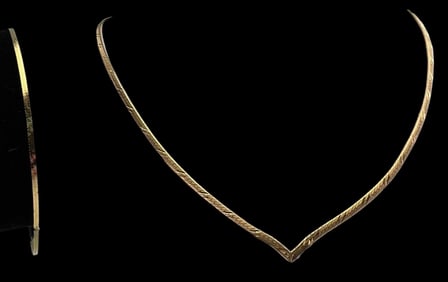 14K Herringbone Necklace & Bracelet