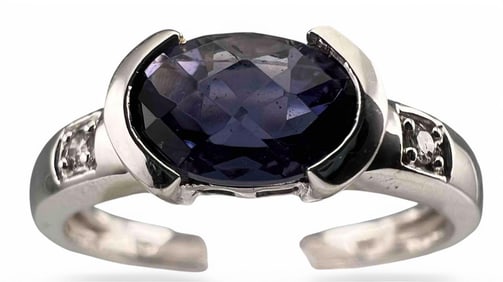 14K Tanzanite Diamond Ring