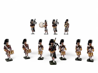 King & Country Regimental Lead Toy Soldiers, Pipes And Drums