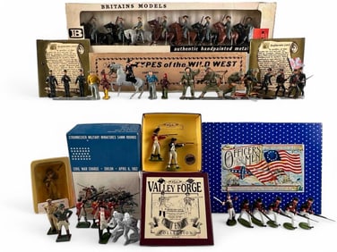 Grouping Of American Toy Soldiers, Including Britains Wild West & Civil War