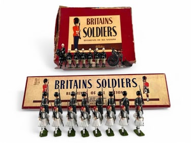 Britains Regiments Of All Nations Toy Soldiers With Original Boxes