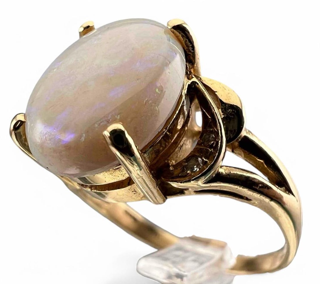 14K Opal Diamond Ring (1 of 8)