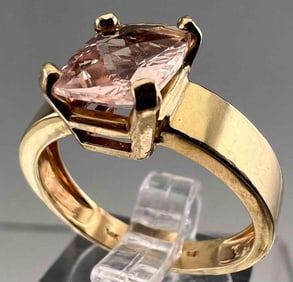 14K Pink Kunzite Ring