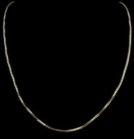 14K Italian Box Chain Necklace