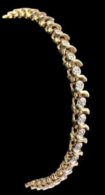 10K Diamond Bracelet