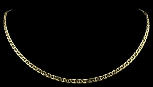 14K Yellow Gold Mariner Chain Necklace