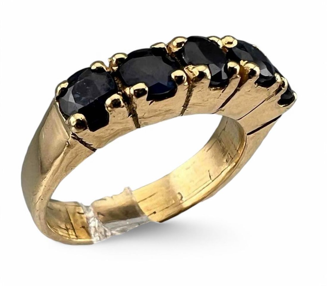 14K Blue Sapphire Ring (1 of 6)