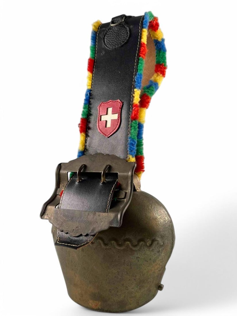 Swiss Alpine Cow Bell With Leather Strap (1 of 14)