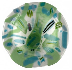 Zoe Adorno (American, 20th C.), Fused Art Glass Vase